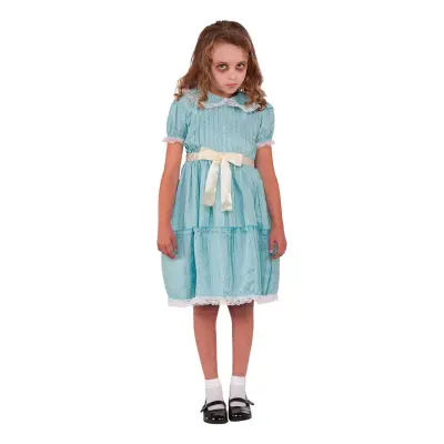 Läskig Tvilling Barn Maskeraddräkt - Large