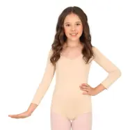 Långärmad Body för Barn Beige - Large