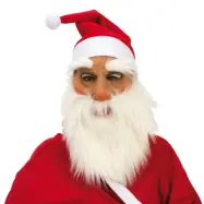 Latexmask Tomte med Skägg - One size