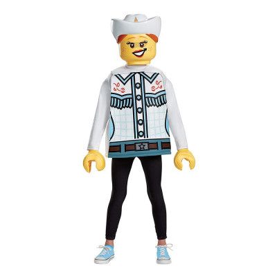 LEGO Cowgirl Barn Maskeraddräkt - Medium