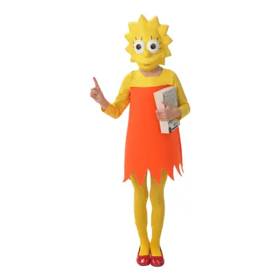 Lisa Simpson Barn Maskeraddräkt - Medium