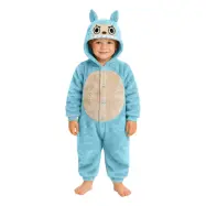 Lulu Monster Blå Onesie Barn Maskeraddräkt - Medium