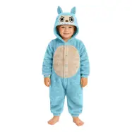 Lulu Monster Blå Onesie Barn Maskeraddräkt - Small