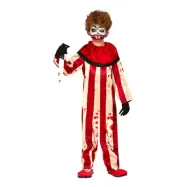 Mördarclown Jumpsuit Barn Maskeraddräkt - X-Small
