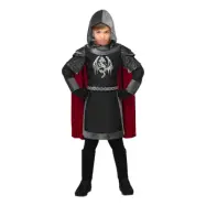 Riddare Svart Barn Maskeraddräkt - Medium