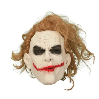 Mask Latex Joker med hår - Leksaksaffären -  Leksaksaffären
