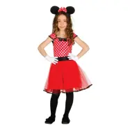 Mus Klänning Barn Maskeraddräkt - Small