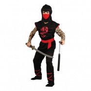 Ninja med Muskelbröst Barn Maskeraddräkt - Medium