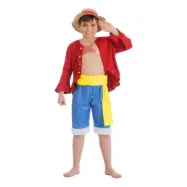 One Piece Luffy™ Barn Maskeraddräkt - Large