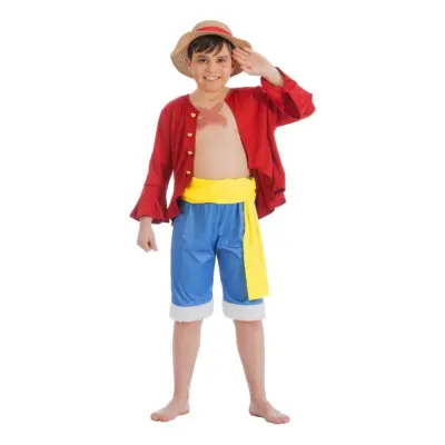 One Piece Luffy™ Barn Maskeraddräkt - Large