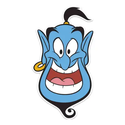 Pappmask Genie Barn - One size