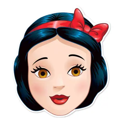 Pappmask Snövit Barn - One size