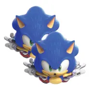 Pappmasker Sonic Prime™ - 6-pack