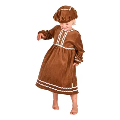 Pepparkaksgumma Barn Maskeraddräkt - Small