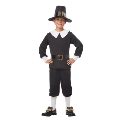 Pilgrim Pojke Barn Maskeraddräkt - Medium