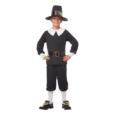 Pilgrim Pojke Barn Maskeraddräkt - Small