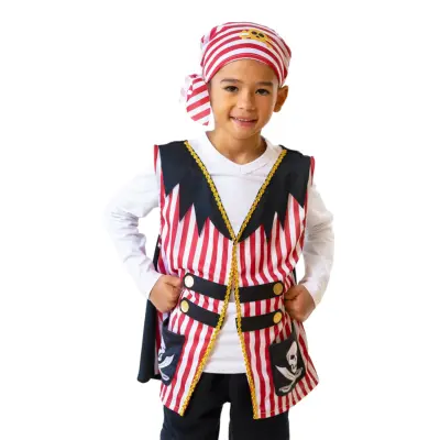 Pirat Maskeradset för Barn - Medium