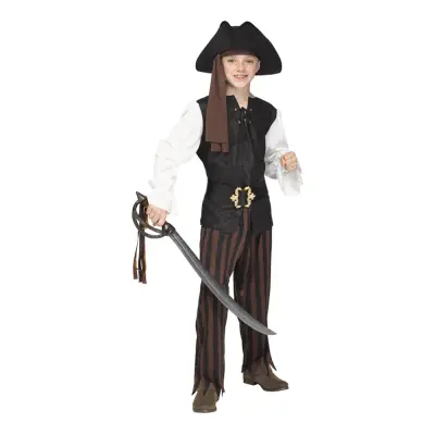 Pirat Rustik Barn Maskeraddräkt - Medium