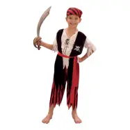 Piratpojke Barn Maskeraddräkt - Small