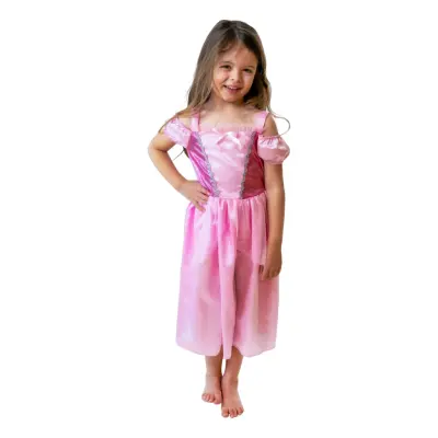 Prinsessa Klänning Rosa Barn Maskeraddräkt - Medium
