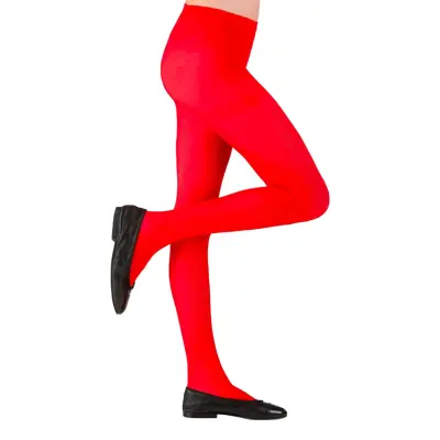 Röda Strumpbyxor för Barn - X-Small