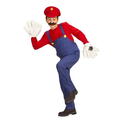 Rörmokare Röd Budget Barn Maskeraddräkt - Small