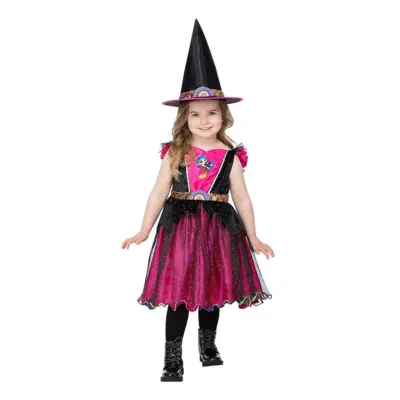 Sanna och Regnbågslandet Häxa Barn Maskeraddräkt - Medium
