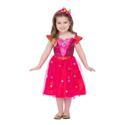 Sanna och Regnbågslandet Pom Pom Barn Maskeraddräkt - Medium