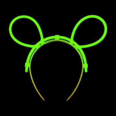 Självlysande Kaninöron - Grön
