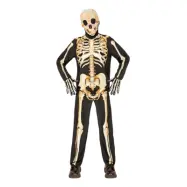 Skelett Tracksuit Barn Maskeraddräkt - Small