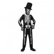 Skelettherre Barn Maskeraddräkt - Medium