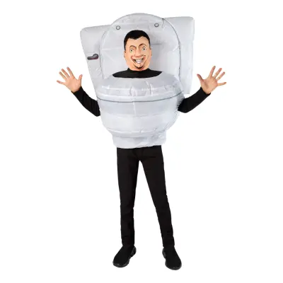 Skibidi Toilet Man Barn Uppblåsbar Maskeraddräkt - One size