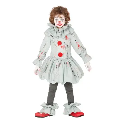 Skräckclown Barn Maskeraddräkt - Medium