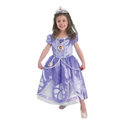 Sofia den Första Deluxe Barn Maskeraddräkt - X-Small