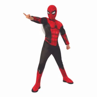Spiderman Far From Home Deluxe Barn Maskeraddräkt - Large