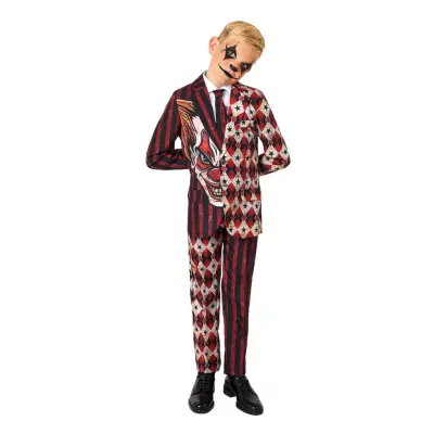 Suitmeister Boys Scary Clown Kostym - X-Large
