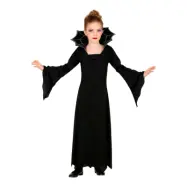 Svart Vampyra Barn Maskeraddräkt - Small