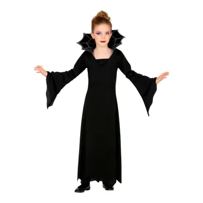 Svart Vampyra Barn Maskeraddräkt - Medium