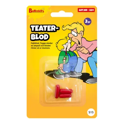 Teaterblod Ampuller - 3-pack