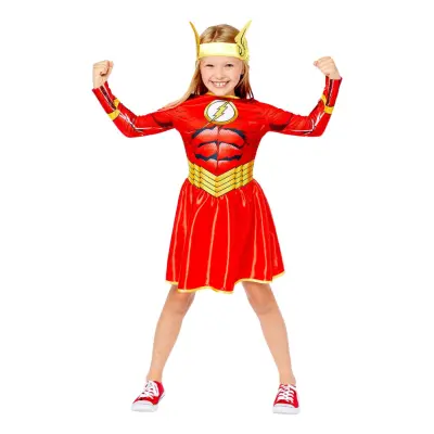 The Flash Girl Barn Maskeraddräkt - Medium