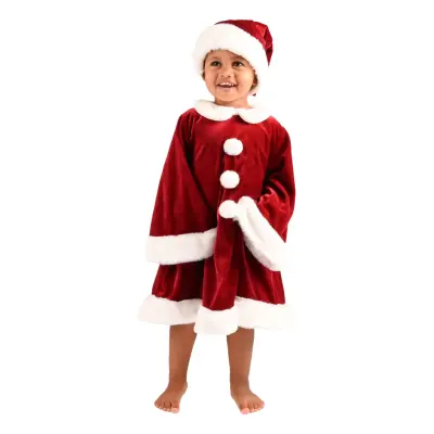Tomteklänning Barn Maskeraddräkt - Large