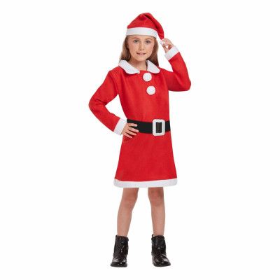 Tomteklänning Barn Maskeraddräkt - Medium