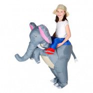 Uppblåsbar Elefant Barn Maskeraddräkt - One size