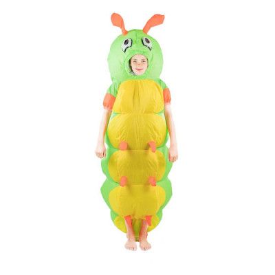 Uppblåsbar Larv Barn Maskeraddräkt - One size