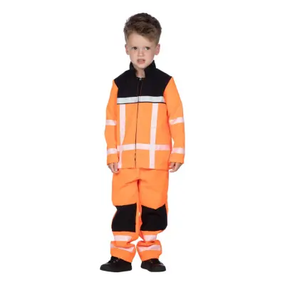 Vägarbetare Barn Maskeraddräkt - Large