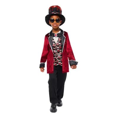 Vampyr Kostym Barn Maskeraddräkt - X-Small