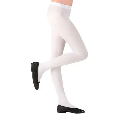 Vita Strumpbyxor för Barn - X-Small