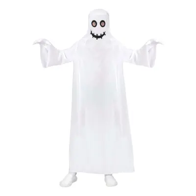 Vitt Spöke Barn Maskeraddräkt - X-Large