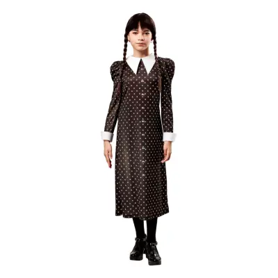 Wednesday Skoluniform Barn Maskeraddräkt - Medium