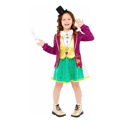 Willy Wonka Classic Klänning Barn Maskeraddräkt - Medium